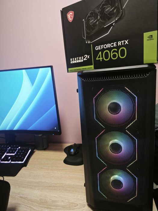 KomputerAm5 Ryzen 5  DDR5-RTX 4060 16GB  SDD Gwarancja 08/2027lub zam