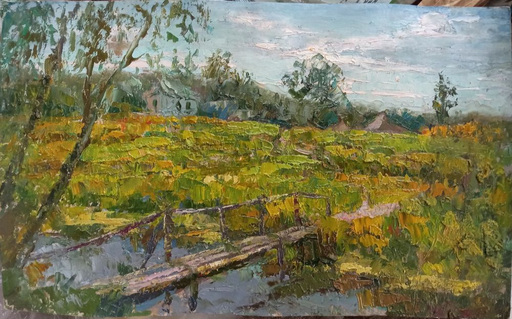 Украинский пейзаж, 'Дача соседа", "Пейзаж с мостиком"