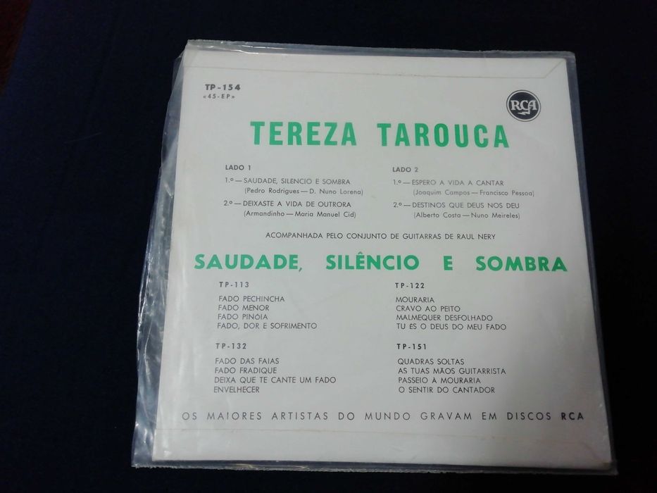 Vinil - Tereza Tarouca - Saudade, silêncio e sombra