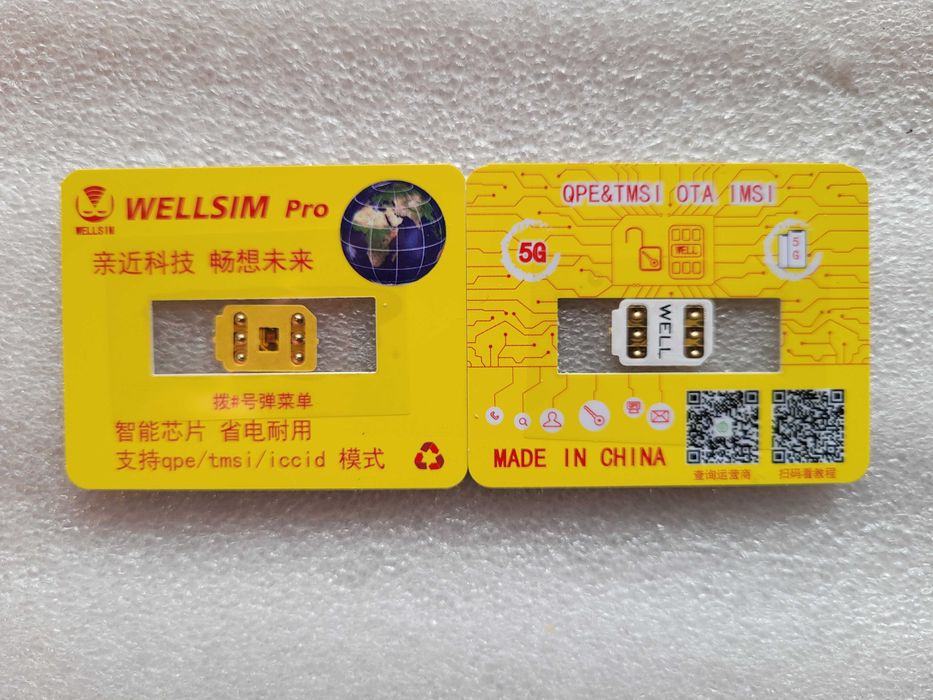 Wellsim pro V4.1 с поддержкой QPE, R-sim 5G, iccid, ціна за 1 шт.