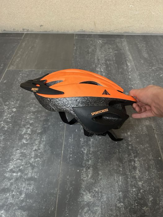 Berg cycles sportcross capacete laranja