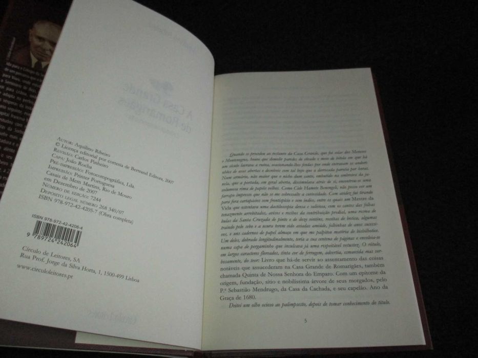 Livros Colecção Romances Completos Aquilino Ribeiro