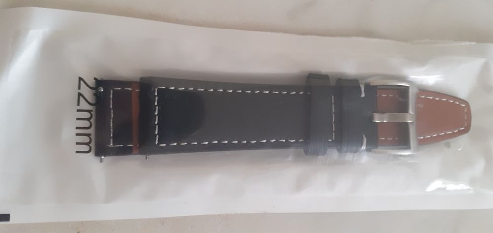 Pasek skórzany do zegarka 22mm