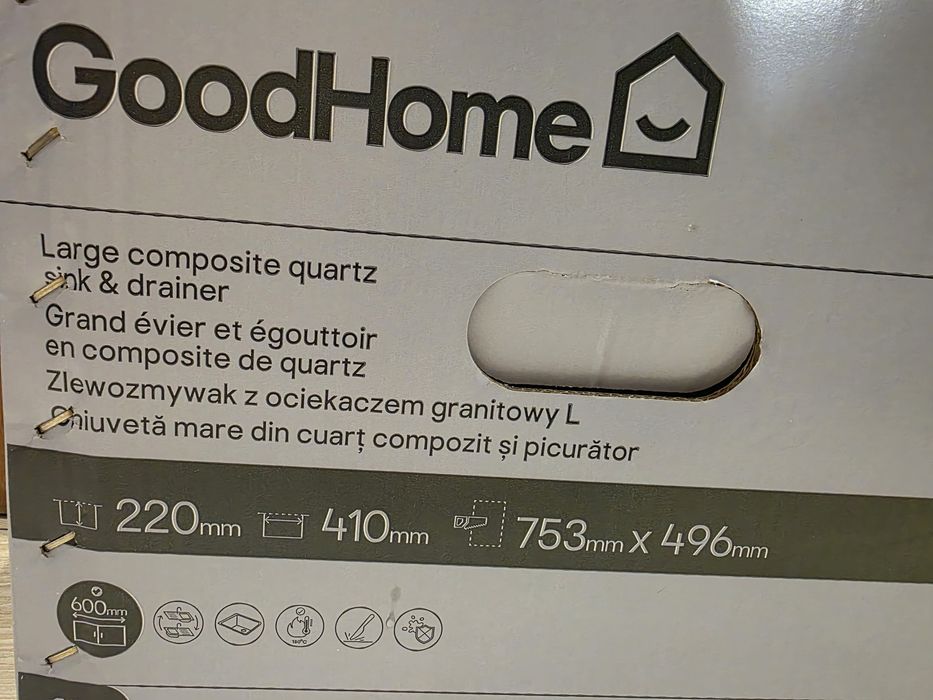 Zlew kuchenny,  nowy.