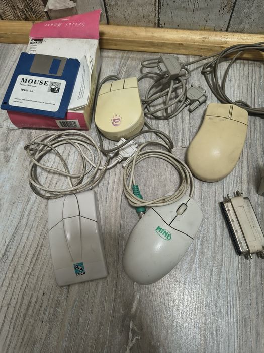Retro myszki i podzespoły