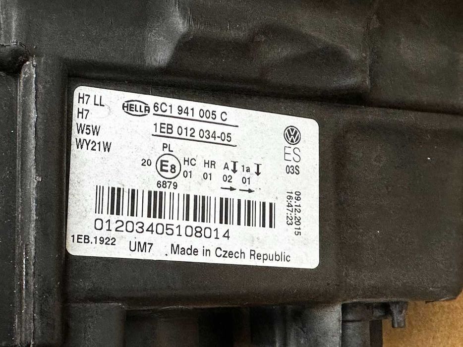 LAMPA przednia lewa POLO 6C GTI 1EB 012.034-05 1EB.1922