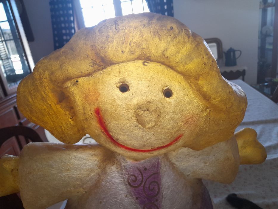 Candeeiro menina em acrílico