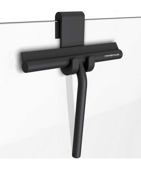 Minismus Ściągaczka prysznicowa z hakiem do zawieszania 21 cm czarna