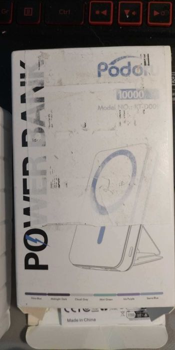 PODORU składany powerbankompatybilny Z MAGSAFE BIAŁY 10000 MAH