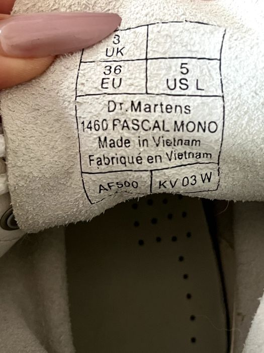 Dr. Martens 1460 Pascal Mono White