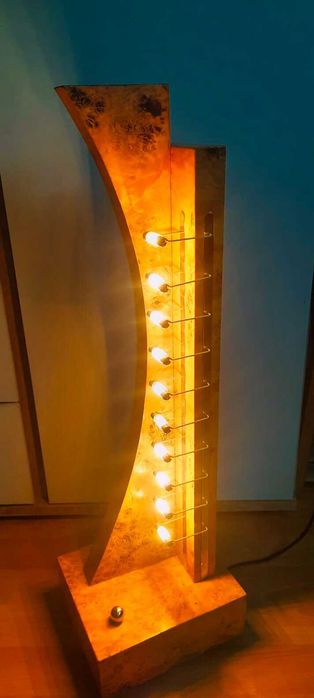 Stojąca lampa DIY Loft Industrial wys. 70 cm unikalna + żarówki