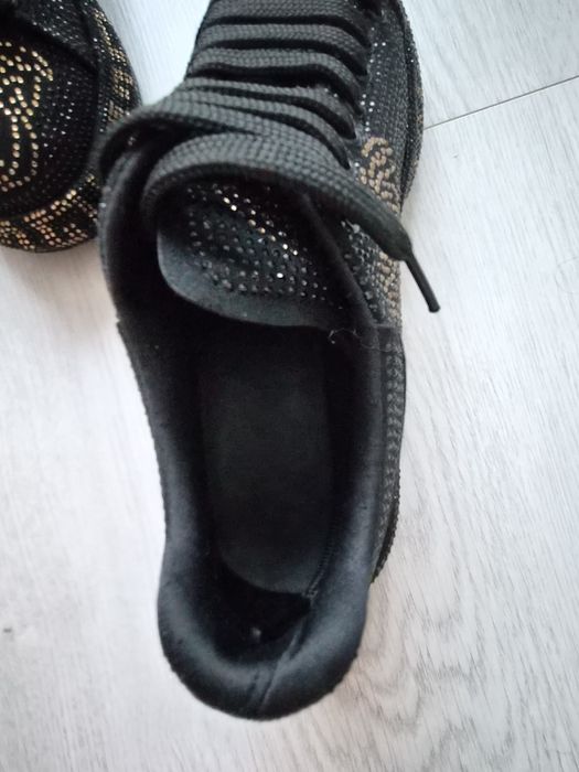 Buty czarne versace r.38 nowe wkl 24,5 cm