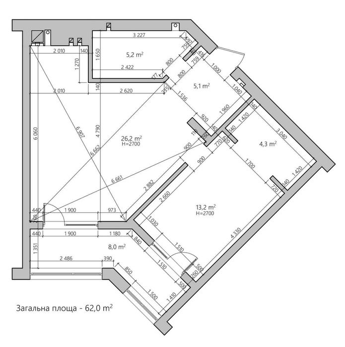 2-к квартира у новобудові,зданий будинок,індивідуальне газове опалення
