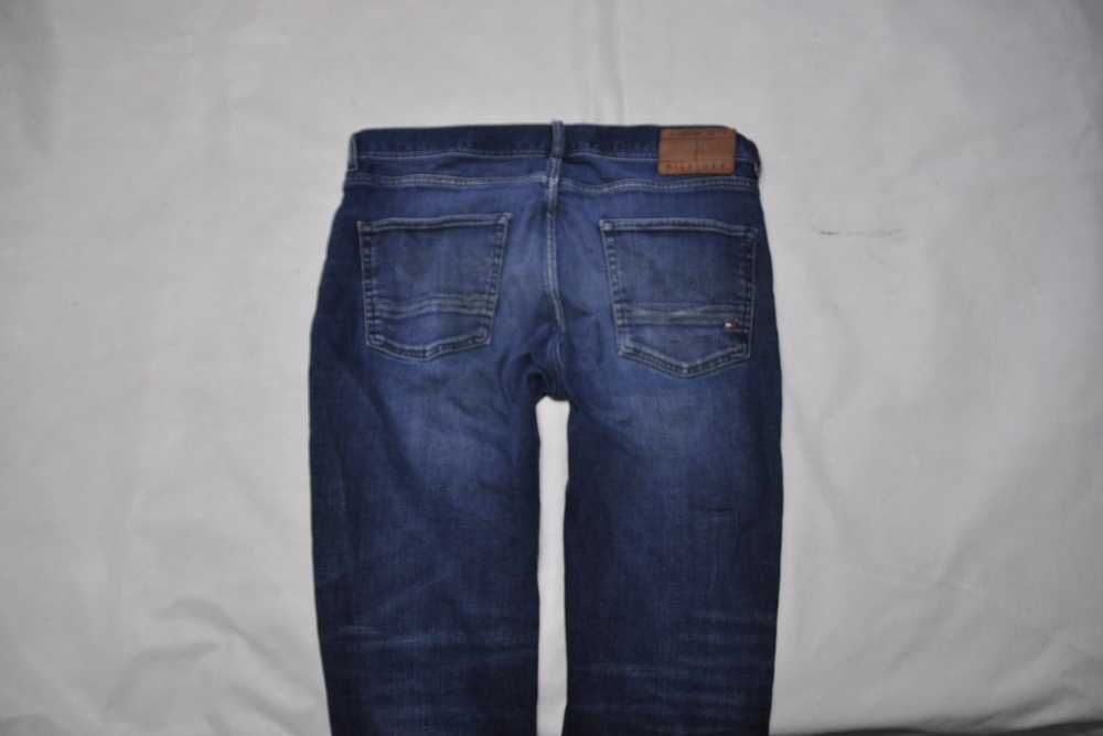 TOMMY HILFIGER DENTON L 92cm 34/30 męskie spodnie jeansowe stretch s8v