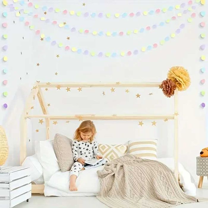 Łańcuch dekoracja pastelowa girlanda, urodziny, roczek