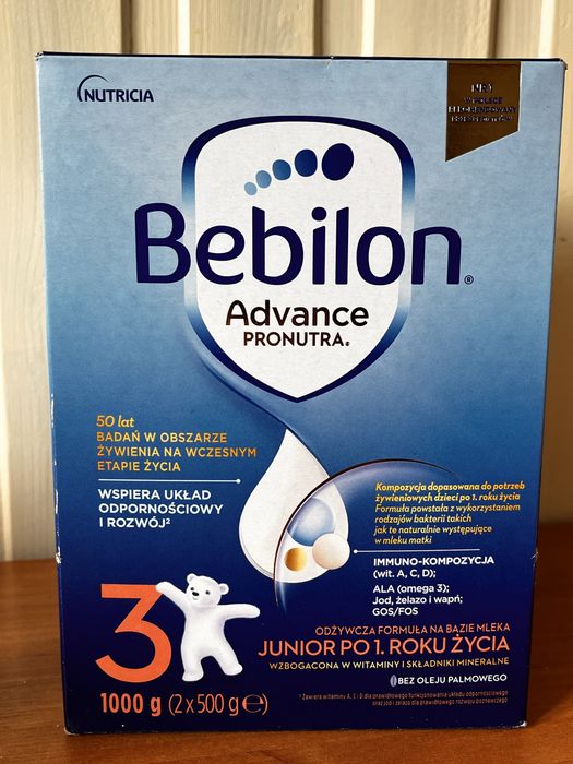Bebilon mleko+ pojemnik na mleko