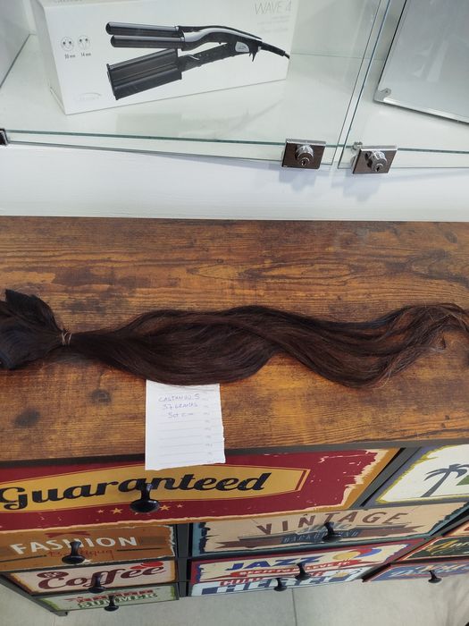 Extensões cabelo 100% humano  185gramas 50 cm