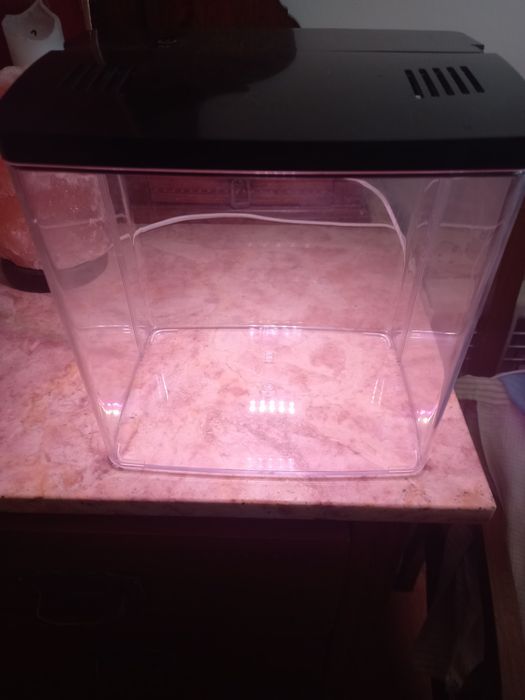 Aquario com tampa e 5 modos de luz