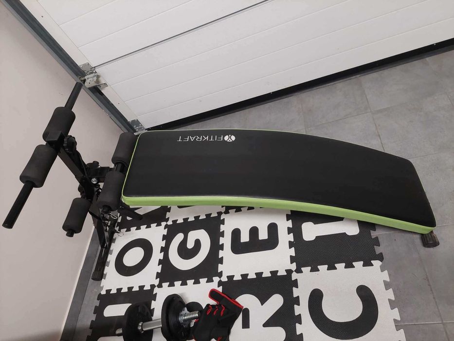 Fitkraft Ławka Treningowa skośna z linkami