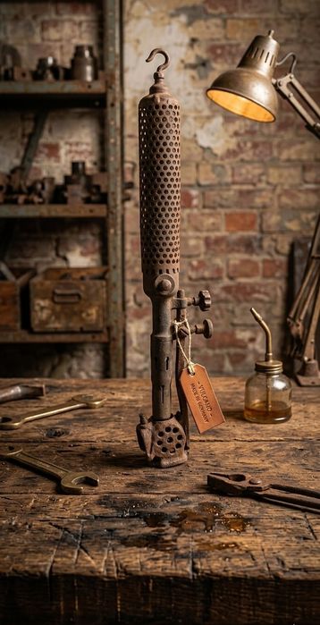 Maçarico Industrial Antigo - Peça de Coleção / Decoração Vintage