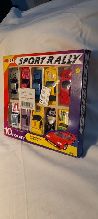 Sport Rally - caixa com 10 carros de brincar