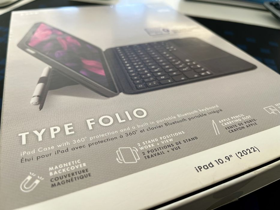 Capa para  iPad 10.9” 360 com teclado Bluetooth e case completa