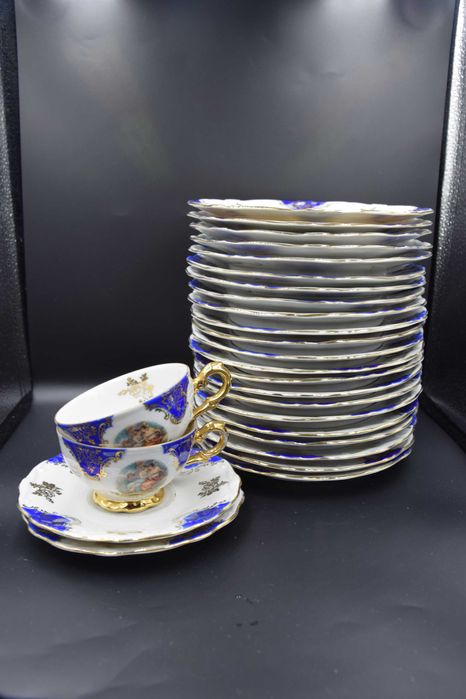 Bareuther talerze deserowe, sosjerka Bavaria 1931 - 1950 Niemcy 23 szt