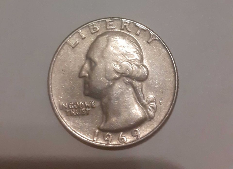 Moneta quarter dollar 1969