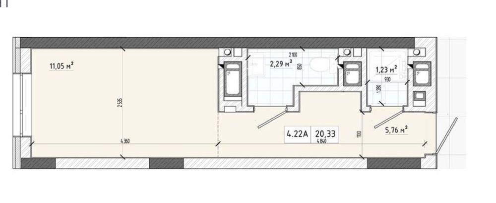 Продаж 1-кім. апартаментів 20 м²/ЖК Apart Hall/вул. Трускавецька