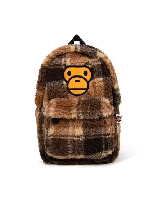 Bepe baby milo mini fur check рукзак