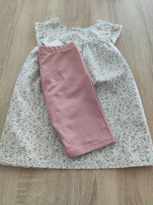 Bluzka tunika Newbie i spodenki H&m nowe 110 rozmiar