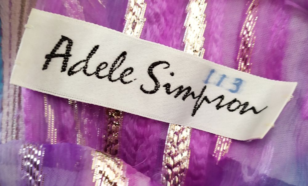 ADELE Simpson Платье женское фиолетовое голубое бирюзовое диско disco