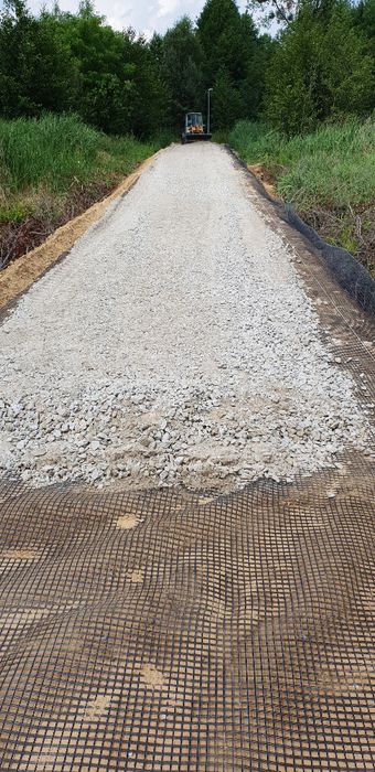 Usługi koparką, koparko-ładowarką,roboty ziemne, transport