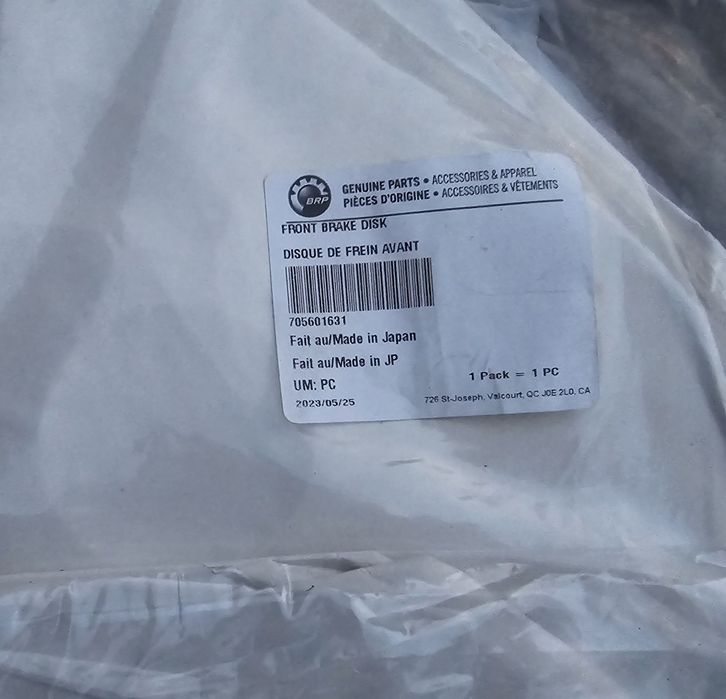 Tarcze hamulcowe Can Am Spyder przód tył ST RS