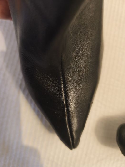 Botas de pele genuina usadas duas vezes