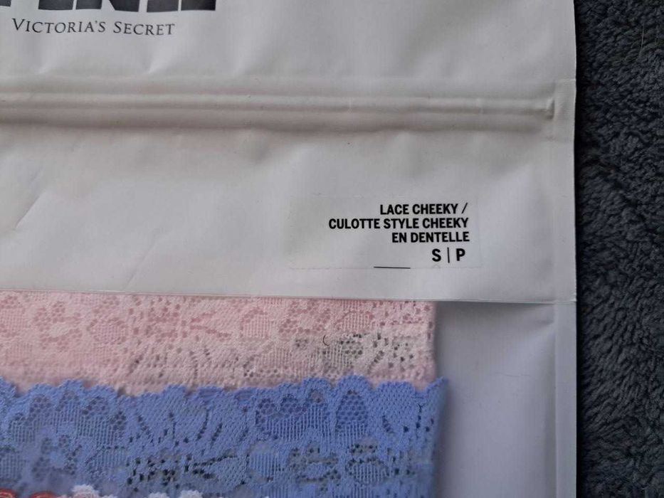 Р-р S, набір 5 шт трусики жіночі Victoria's Secret (Вікторія Сикрет)