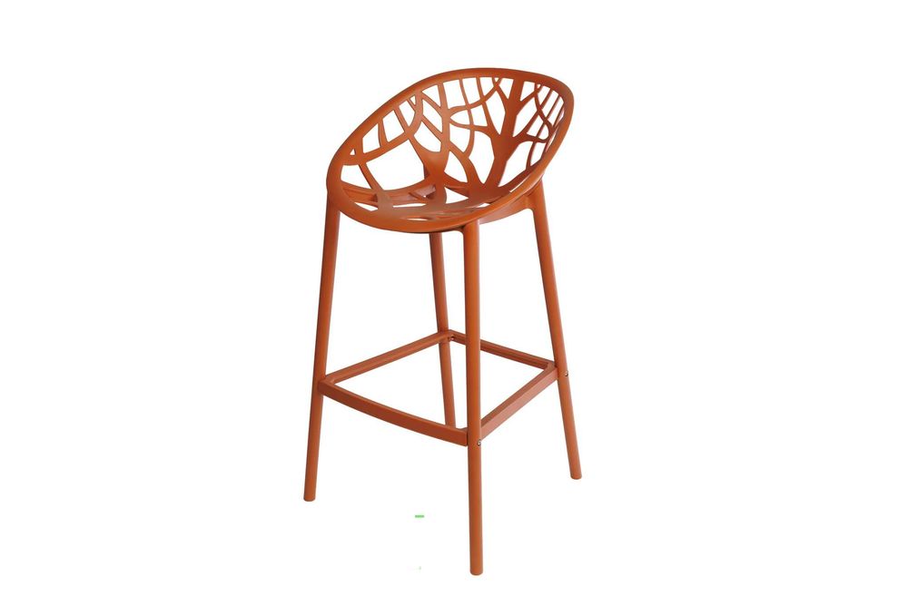 Wysoki stołek ogrodowy Ores wykonany z polipropylenu