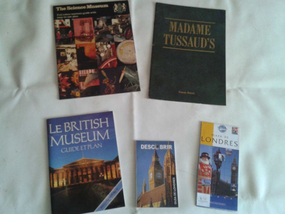 4 guias turísticos Londres+ 4 revistas viagens turismo Reino Unido
