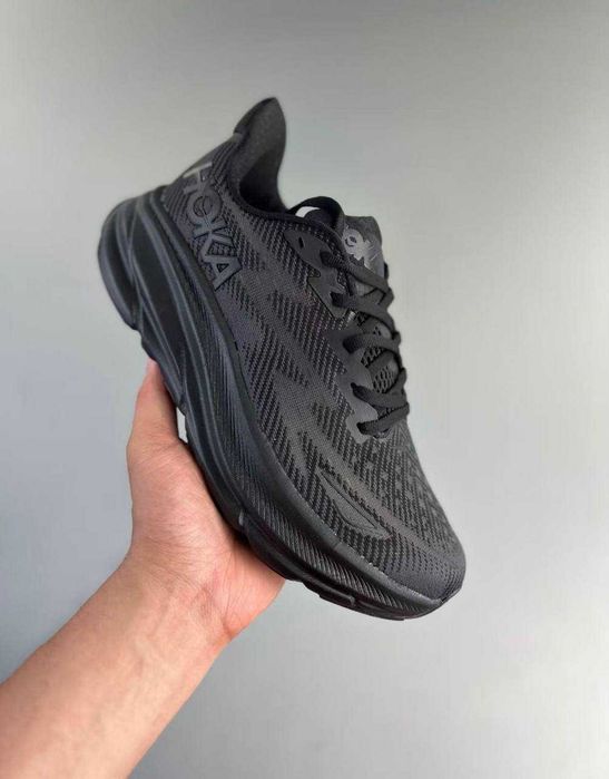 (БЕЗ ПЕРЕДОПЛАТИ)Hoka One Clifton 9 хока ван кліфтон 9 чорні