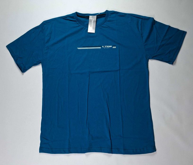 Koszulka męska bawełna t-shirt męski turecki DYNAMIC 4XL obwód 126 cm