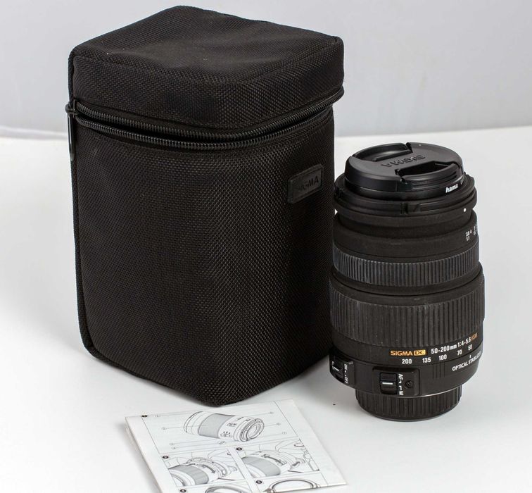 Objetiva Sigma 50-200mm,establizada, para Nikon