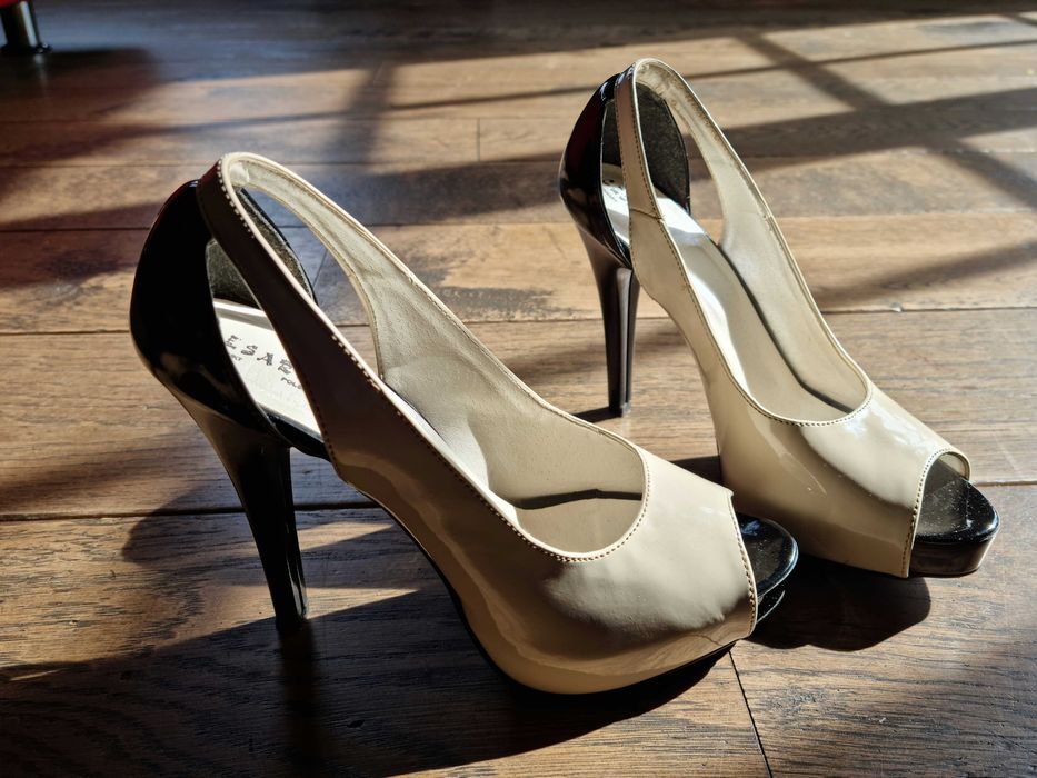 Buty 38 wysoki obcas jak nowe