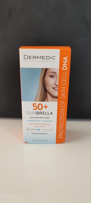 Dermedic krem ochronny spf 50 do skóry wrażliwej i naczynkowej 50 ml