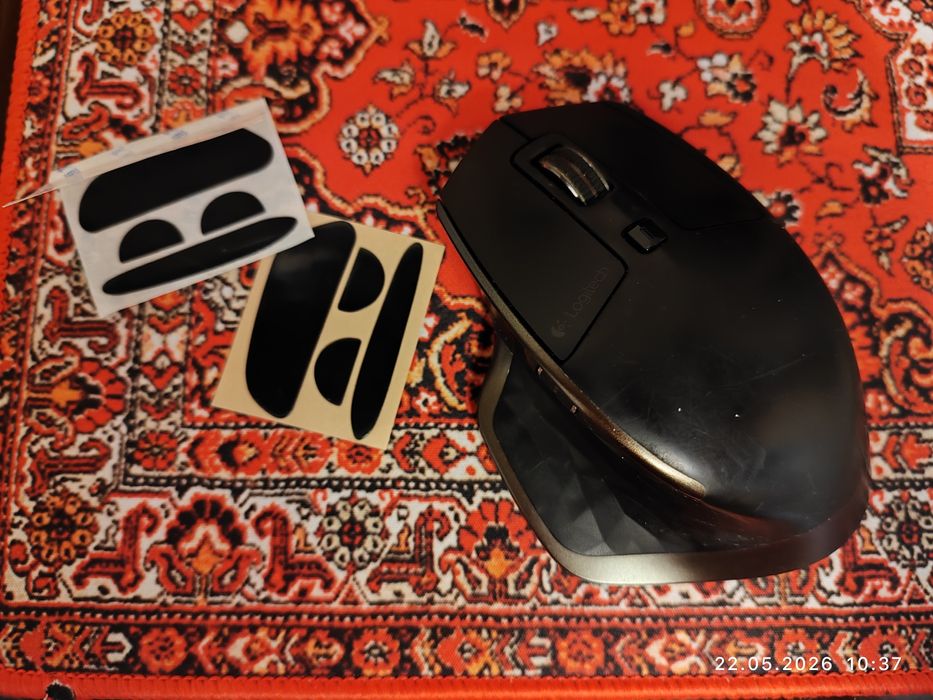 Logitech mx master на білих ice glass 8.5/10 стан + 2 пари глайсів запасних комп'ютерна мишка.