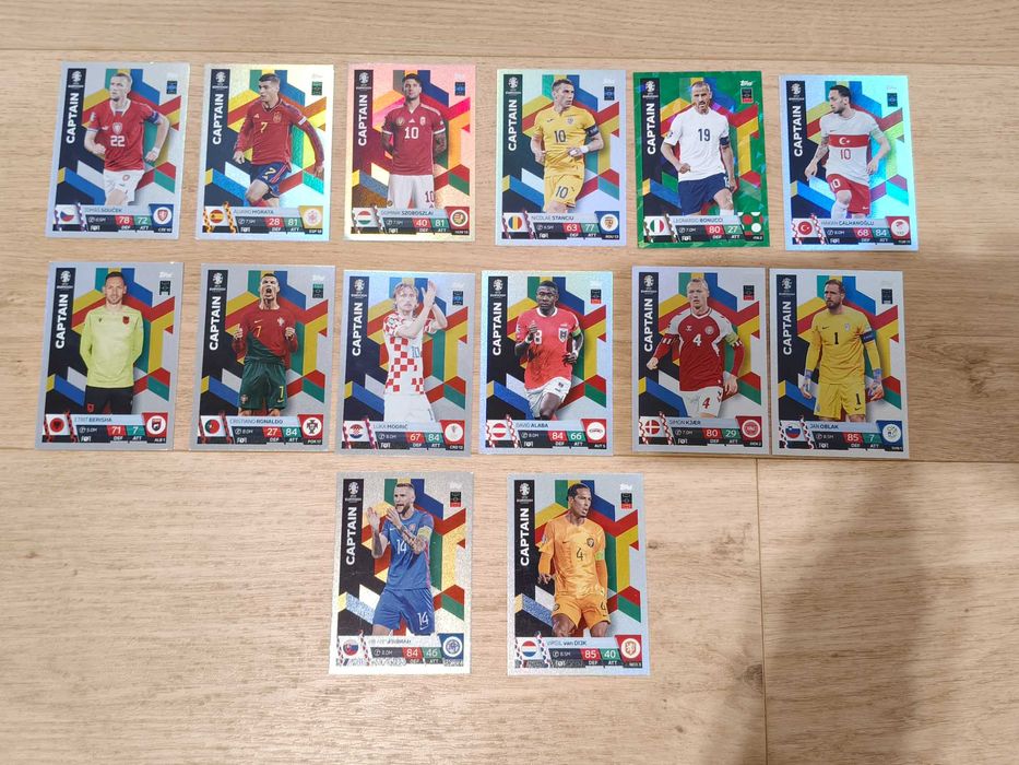 Karty piłkarskie Captain topps match attax UEFA Euro 2024