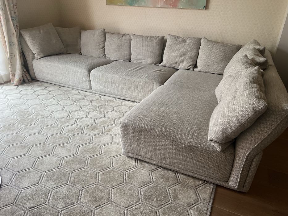 Sofá cinza 4 lugares