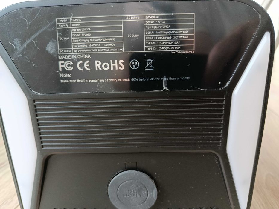 Зарядна станція UA1101L (Ctolity) 1000W / LiFePO4 — під ремонт / запчастини або для живлення ноутбука