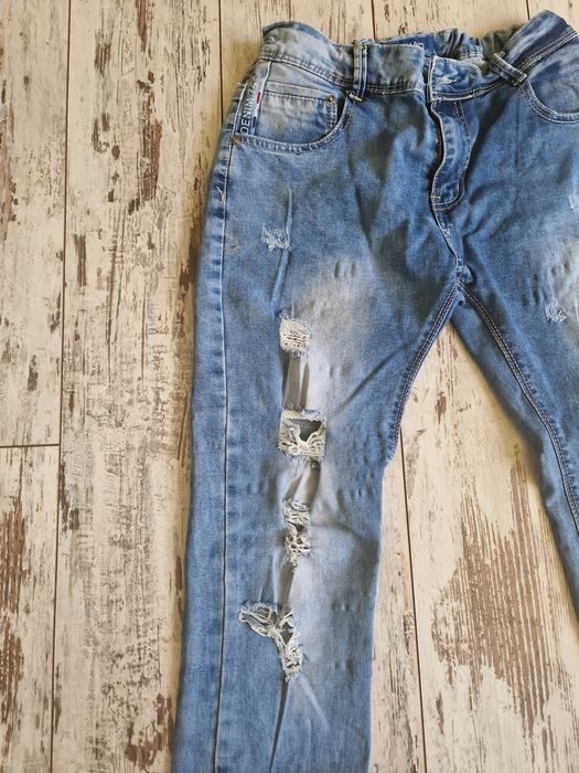 Jeansy rurki dla chłopca 170/176