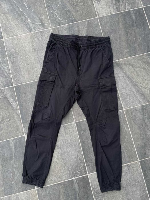 Calças Cargo H&M Preto | Tamanho M Homem