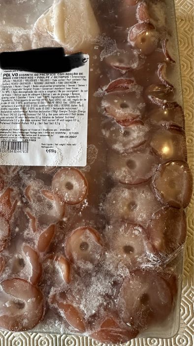 Polvo congelado - embalado